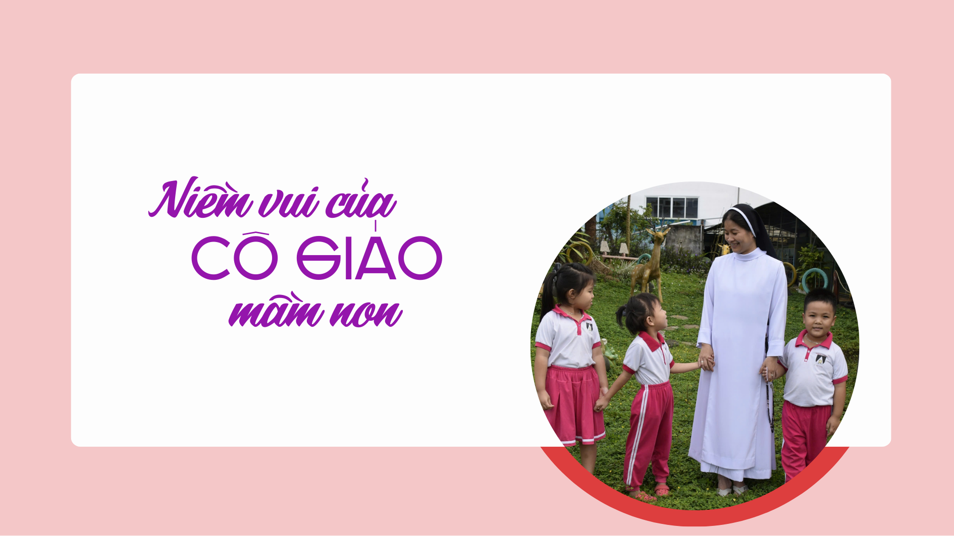Niềm vui của cô giáo mầm non